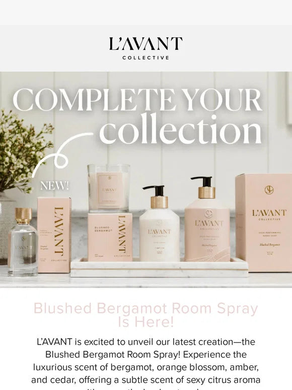 L'AVANT Blushed Bergamot Room Spray