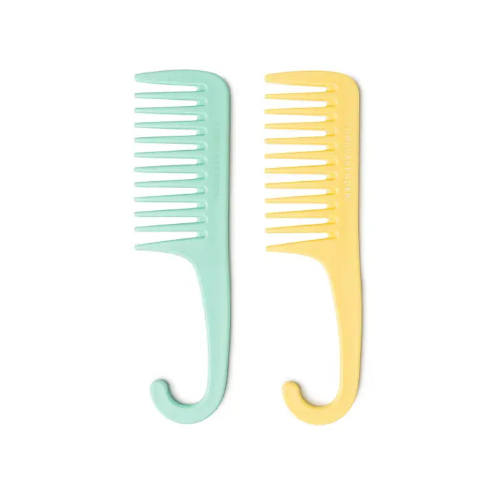 Lemon Lavender Knot Today Detangling Shower Comb with Hangable Hanger 