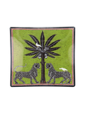 Ortigia Sicilia Glass Plate Mosaico Green 