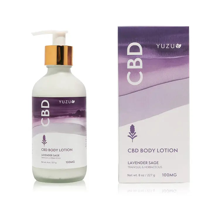Yuzu Lavender Sage CBD Lotion 100mg