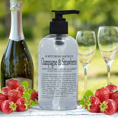 BWitching Bath Co. Liquid Cleanser -Strawberries & Champagne 