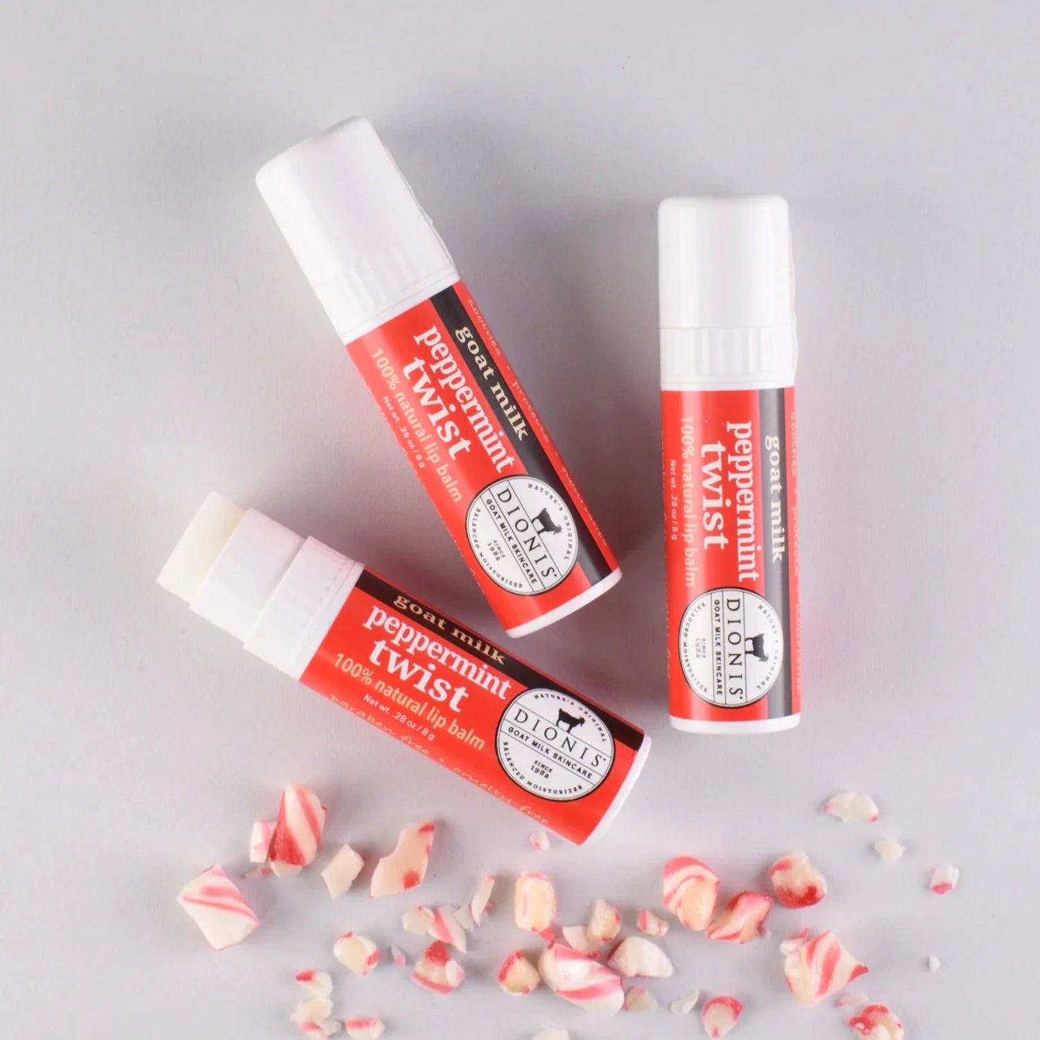 Dionis Peppermint Twist Goat Milk Lip Balm 