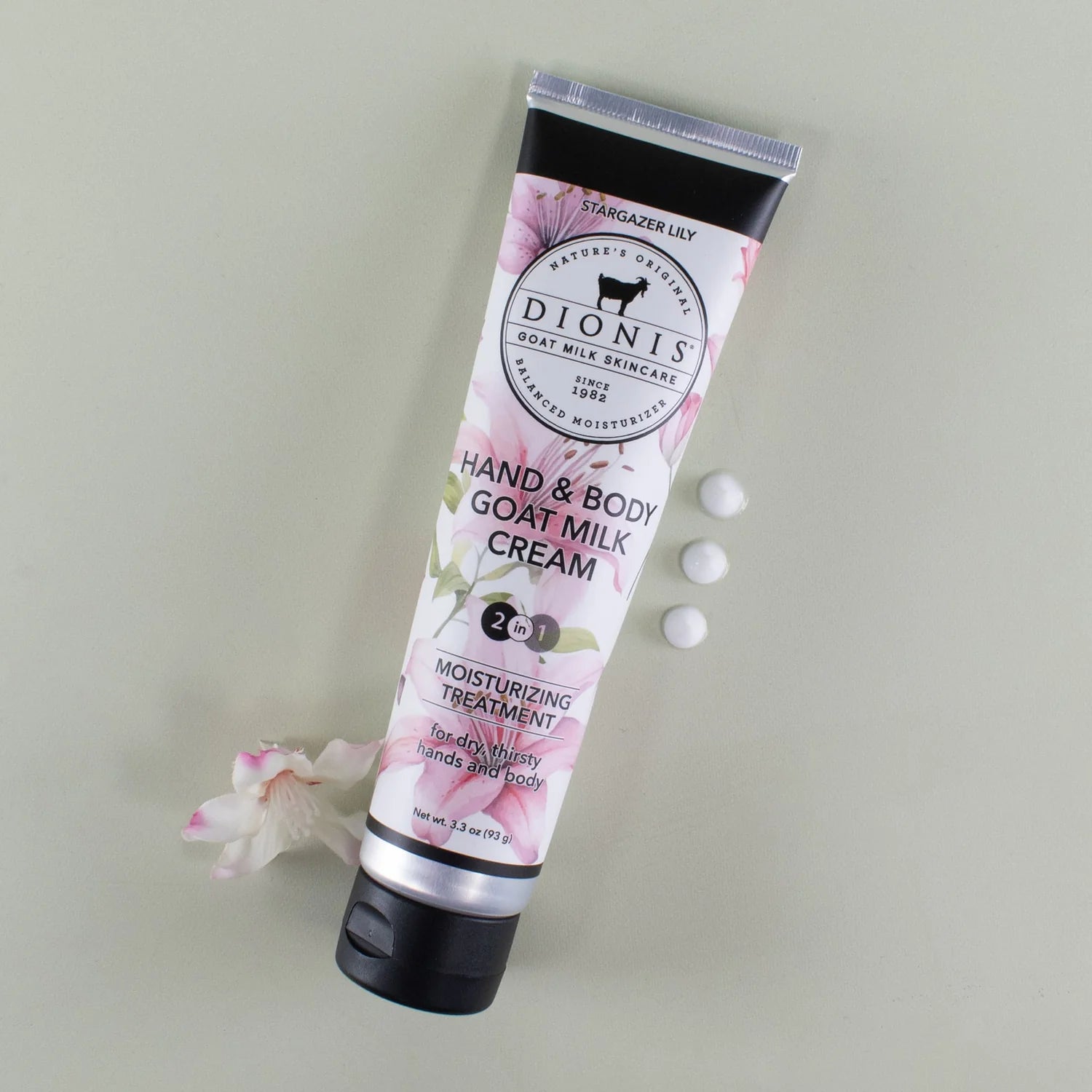 Dionis Stargazer Lily Hand & Body Goat Milk Cream 