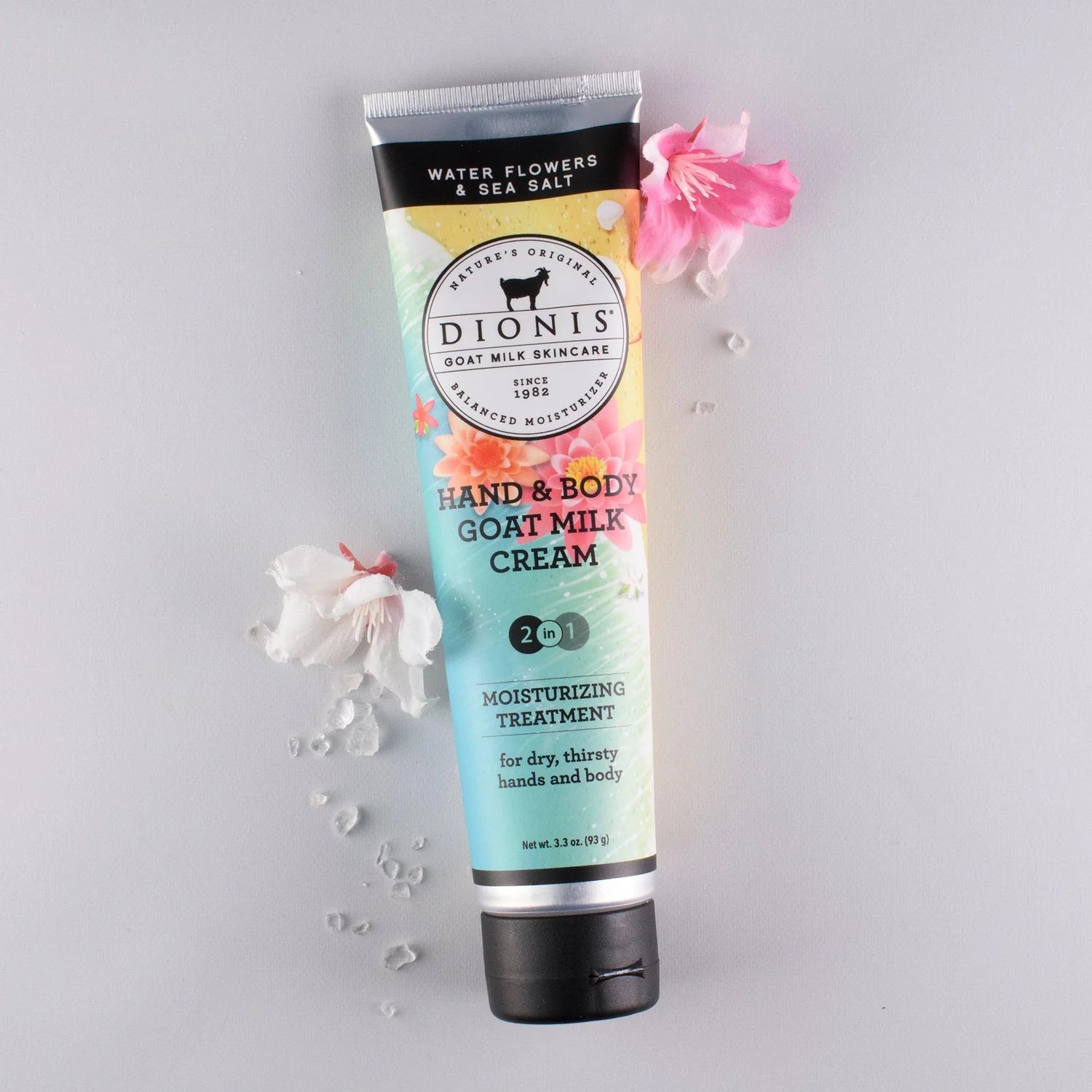 Dionis Water Flowers & Sea Salt Hand & Body Goat Milk Cream 