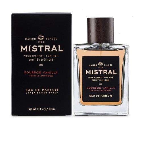 Mistral Men's Cologne- Bourbon Vanilla Scent (3.4 fl.oz) - The Soap Opera Company