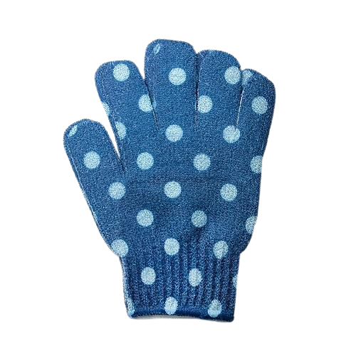 Spa Sister Exfoliating Body Polish Gloves - Assorted Polka Dots 