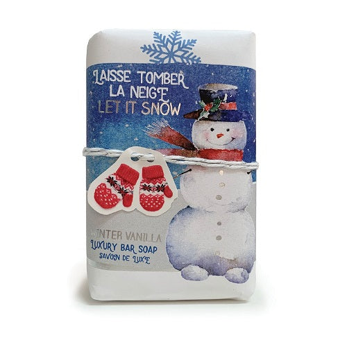 Mistral Limited Edition - Let It Snow Wrapped Soap (200gm) - The Soap Opera Company