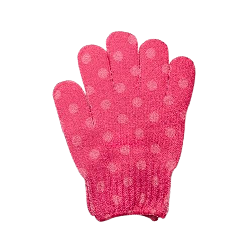 Spa Sister Exfoliating Body Polish Gloves - Assorted Polka Dots 