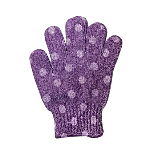 Spa Sister Exfoliating Body Polish Gloves - Assorted Polka Dots 